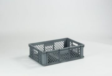 Euronorm Kunststoff Stapelbehälter Perforiert 600x400x170mm, 33L, Grau (pro Stück)