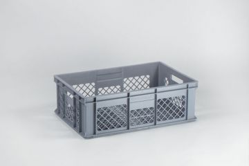 Euronorm Kunststoff Stapelbehälter Perforiert 600x400x200 mm, 40 Liter, grau (pro Stück)