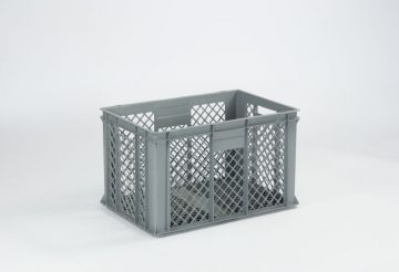 Kunststoff Cateringbehälter 60x40x32cm, 63 Liter, perforiert, grau (pro Stück)