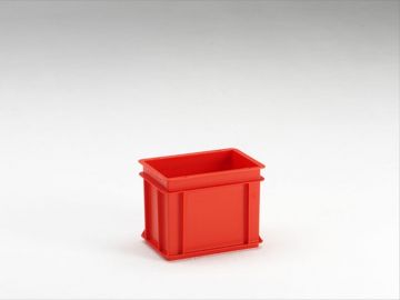 E-line Normbox Stapelbare Kunststoffbehälter, Euronorm 300x200x220 mm, Rot PP Virgin (pro Stück) (zuvor 3-210-0-300)