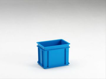 E-line Normbox Stapelbare Kunststoffbehälter, Euronorm 300x200x220 mm, Blau PP Virgin (pro Stück) (zuvor 3-210-0-502)