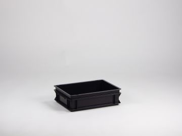 stapelbarer Behälter 10 Liter,   400 x 300 x 120 mm ESD-Ausführung (pro Stück)