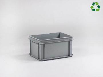 E-line Normbox Stapelbare Kunststoffbehälter 400x300x220mm 20 L, Grau