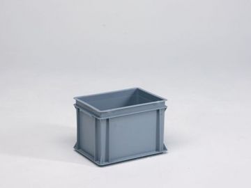 E-line Normbox Stapelbare Kunststoffbehälter 400x300x270mm 25 L, Grau PP Virgin (pro Stück) (zuvor 3-212-0)