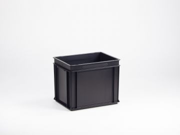 stapelbarer Behälter 30 Liter,  400 x 300 x 325 mm ESD-Ausführung (pro Stück)