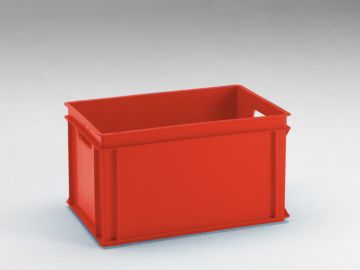 E-line Normbox Stapelbare Kunststoffbehälter 600x400x325mm 60 L, Rot PP Virgin (pro Stück) (zuvor 3-302G-0-300)