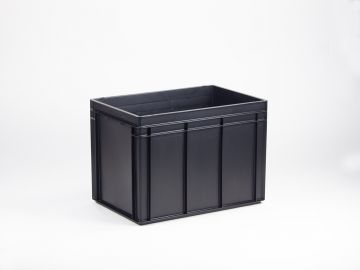 stapelbarer Behälter 90 Liter,   600 x 400 x 425 mm  ESD Ausführung (pro Stück)