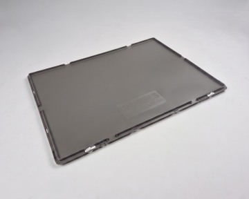 Couvercle caisse plastique à charnière et clips 800x600 mm GRIS foncé