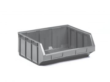 Sichtlagerkasten Storefix, stapelbar, grau 345/300x406x164 mm, 23,0L