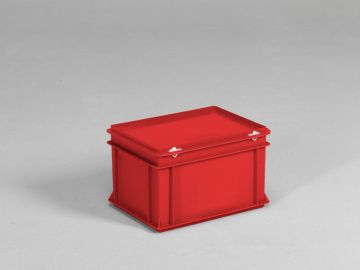stapelbarer Kunststoffbehälter 20 Liter mit Deckel