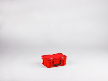 Kunststoffkoffer Euroline 300x200x135 mm, 5L, mit einem Griff, stapelbar, rot 