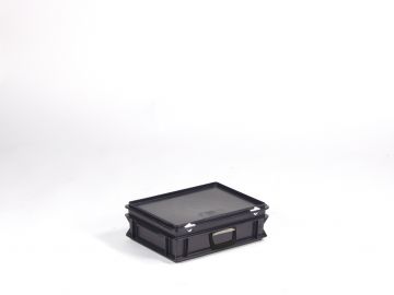 stapelbarer Koffer 10 Liter,  400x300x135 mm  ESD Ausführung (pro Stück)
