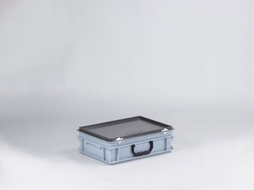 Kunststoffkoffer E-line Euroline mit einem Griff, stapelbar, 400x300x135 mm, 10L