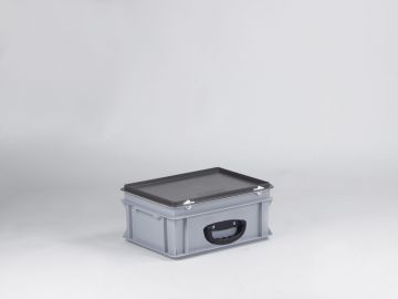 Kunststoffkoffer Euroline 400x300x185 mm, 15L, mit 1 verstärkten Tragegriff 
