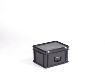stapelbarer Koffer 20 Liter,  400x300x235 mm ESD Ausführung (pro Stück)