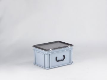 Kunststoffkoffer E-line Euroline mit einem Griff, stapelbar, 400x300x235 mm, 20L