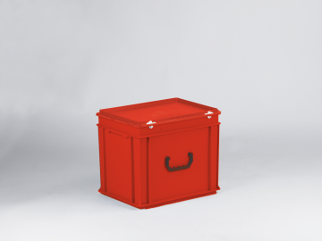 Mallette de transport plastique 400x300x340 mm 30L ROUGE