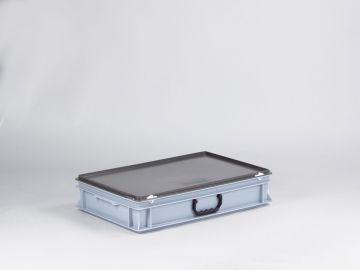 Kunststoffkoffer E-line Euroline mit einem Griff, stapelbar, 600x400x135 mm, 20L