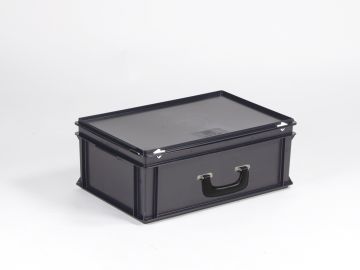 Mallette de transport ESD 600x400x235 mm 40L poignée charge lourde