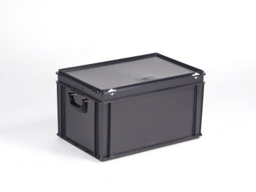 stapelbarer Koffer 60 Liter  600 x 400 x 340  mm ESD-Ausführung (pro Stück)
