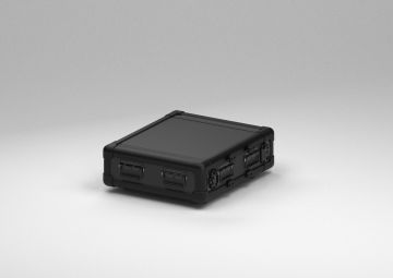 19" Exo Rack Case 2U, 574x674x216 mm, porte double
