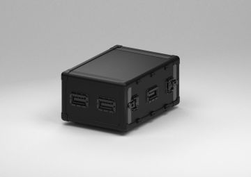 19" Exo Rack Case 6U, 574 x 804 x 394 mm, porte double