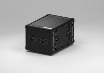19" Exo Rack Case 8U, 574 x 804 x 483 mm, porte double