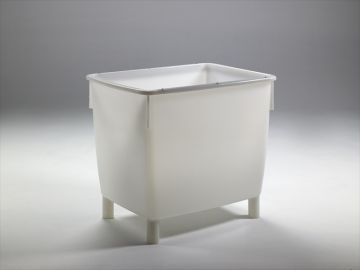 Hygienegroßbehälter 400 lt, 4 Füße, weiss (pro Stück)