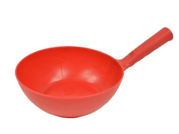 Cuillère doseuse alimentaire plastique 2 litres ROUGE