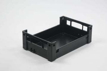 Insektenzucht-Stapelbehälter 600x400x190/110 mm, 45 Liter, schwarz