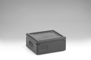 EPP Thermobox GN 1/2, 390x330x180 mm, 10 ltr, mit Deckel, schwarz (pro Stück)