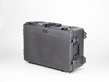 stoßfester wasserdichter Kunststoffkoffer, 816x540x306 mm, schwarz, inkl. Blockschaum
