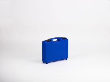 Plastikkoffer 336x290x84 mm, mit integriertem Griff, blau