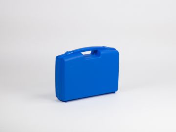 Plastikkoffer 390x295x102 mm, mit integriertem Griff, blau