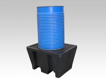 Auffangwanne 225 liter, 925x755x555mm, mit Gitter aus Polyethylen (pro Stück)