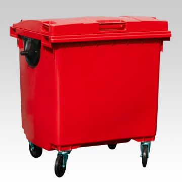 4-Rad Mülltonne MGB 1000L, Rot, Qualität nach DIN, 1370x1085x1315 mm (pro Stück)