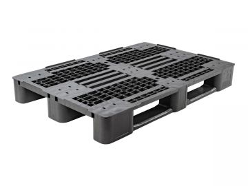 E-line Mepal palette demi lourde 1200x800x145 mm noir sur 3 patins