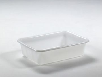 Nestbarer Behälter 610x440x150 mm, 25 Liter, Lebensmittelecht, weiß