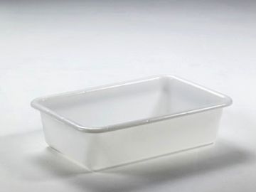 Nestbarer Behälter 710x490x185 mm, 40 Liter, Lebensmittelecht, weiß