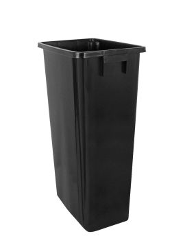 Poubelle tri sélectif 80 L 460x320x762 mm sans couvercle noir