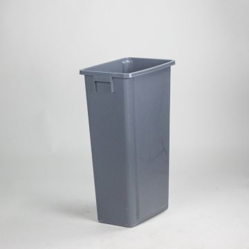 Abfallbehälter 460x320x762 mm 80 L ohne Deckel grau (pro Stück)