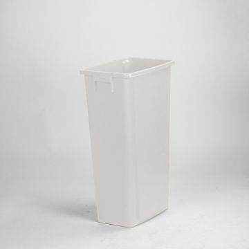 Poubelle tri sélectif 80 L 460x320x762 mm sans couvercle blanc