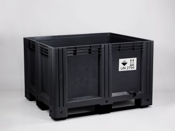 Palettenbox 610 Liter, 1200x1000x760 mm mit UN-2794 Kennzeichnen (pro Stück)