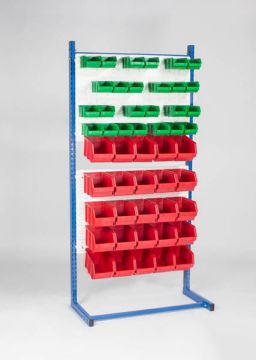 Anfang Regal 90x41x181cm incl 2 Schiltzplatten und 50 Kisten (pro Stück)
