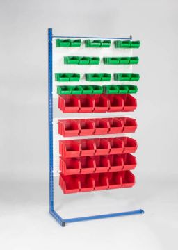 Anbau Regal 90x41x181cm incl 2 Schiltzplatten und 50 Kisten (pro Stück)