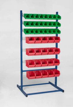 Anfang Regal 90x76x181cm incl 14 schiene für 88 Sichtlagerkästen (pro Stück)