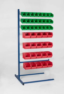 Anbau Regal 90x76x181cm incl 14 schiene für 88 Sichtlagerkästen (pro Stück)