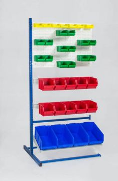 Anbau Regal incl 2 Schiltzplatten, 2 Schiene und 60 Lagerkästen (pro Stück)