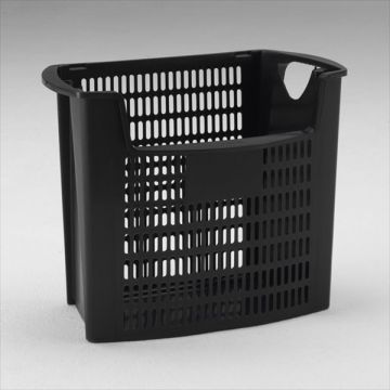 Papier u. Glaskorb 49x30x38,5cm 32L perforiert, mit Öffnung, schwarz (pro Stück)