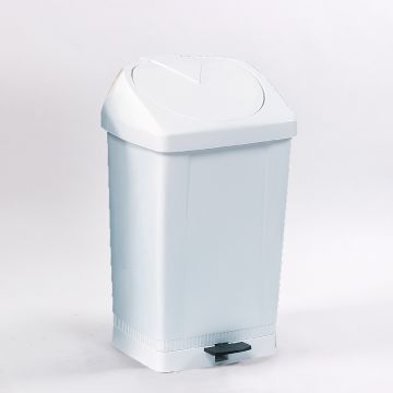 Pedal-Abfalleimer 430x370x730 mm, 60 Ltr. weiß (pro Stück)